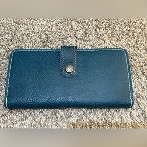 New Portland Leather Goods BiFold Wallet in Lagoon